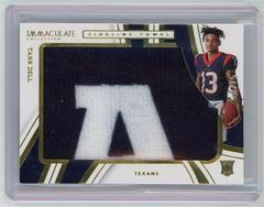 Tank Dell #22 Football Cards 2023 Panini Immaculate Sideline Towel Prices