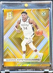 Giannis Antetokounmpo [Gold] Basketball Cards 2017 Panini Spectra Prices