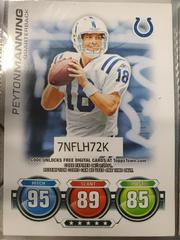 Peyton Manning [Code Card] Football Cards 2010 Topps Attax Prices