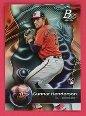 Gunnar Henderson [Red Platinum Bar] #79 Baseball Cards 2023 Bowman Platinum Prices