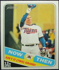 Joe Mauer #NT-2 Baseball Cards 2018 Topps Heritage Now & Then Prices