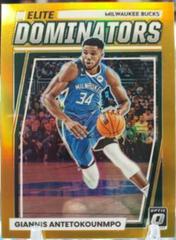 Giannis Antetokounmpo [Gold] #21 Basketball Cards 2022 Panini Donruss Optic Elite Dominators Prices