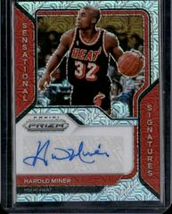 Harold Miner [Mojo Prizm] Basketball Cards 2020 Panini Prizm Sensational Signatures Prices