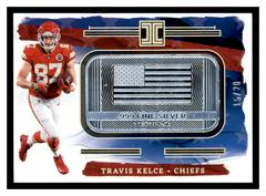 Travis Kelce #4 Football Cards 2023 Panini Impeccable Silver USA Flag Prices