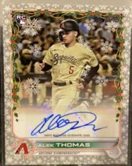 Alek Thomas [Silver Metallic] #WHA-AT Baseball Cards 2022 Topps Holiday Autographs Prices