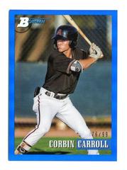 Corbin Carroll [Chrome Prospect Blue] #204 Baseball Cards 2021 Bowman Heritage Prices