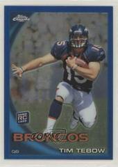 Tim Tebow [Blue Refractor] Football Cards 2010 Topps Chrome Prices