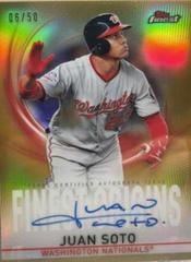 Juan Soto [Gold Refractor] Baseball Cards 2019 Topps Finest Origins Autograph Prices
