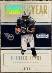 Derrick Henry [Holo] #10 Football Cards 2016 Panini Contenders Rookie of the Year Prices