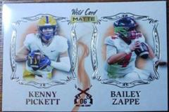 Kenny Pickett, Bailey Zappe [White Platinum] Football Cards 2022 Wild Card Matte Dueling Guns Prices