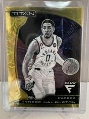 Tyrese Haliburton [Gold Scope] #52 Basketball Cards 2022 Panini Flux Titan Prices