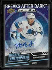 Michael Eyssimont #HA-39 Hockey Cards 2022 Upper Deck Credentials Highly Anticipated Autograph Prices