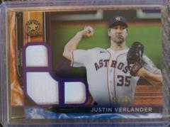 Justin Verlander [Purple] #TTR-JV Baseball Cards 2022 Topps Tribute Triple Relics Prices