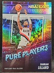 Damian Lillard [Winter Holo] #7 Basketball Cards 2023 Panini Hoops Pure Players Prices