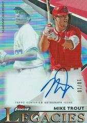 Mike Trout #FLA-MT Baseball Cards 2021 Topps Finest Legacies Autographs Prices