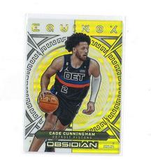 Cade Cunningham [Yellow Flood] #24 Basketball Cards 2022 Panini Obsidian Equinox Prices