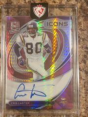 Cris Carter [Pink] #ICN-CCA Football Cards 2022 Panini Spectra Icons Autographs Prices