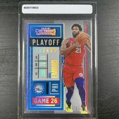 Joel Embiid [Playoff Ticket] Basketball Cards 2020 Panini Contenders Prices