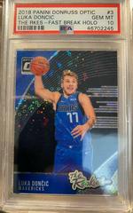 Luka Doncic [Fast Break Holo] #3 Basketball Cards 2018 Panini Donruss Optic the Rookies Prices