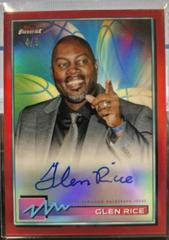 Glen Rice [Red Refractor] Basketball Cards 2021 Topps Finest Autographs Prices