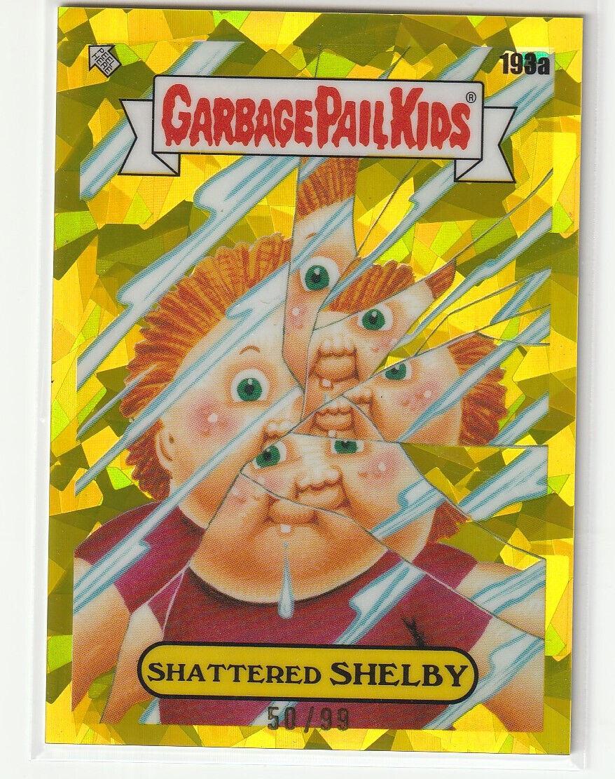 Shattered SHELBY [Yellow] #193a Garbage Pail Kids 2022 Sapphire