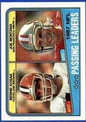 B.Kosar, J.Montana Football Cards 1988 Topps Prices