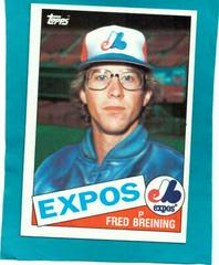 Fred Breining #36 Baseball Cards 1985 Topps Prices