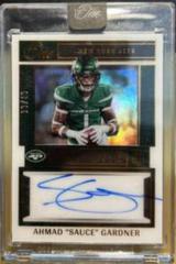 Ahmad 'Sauce' Gardner [Day Autograph Bronze] #103 Football Cards 2022 Panini One Prices