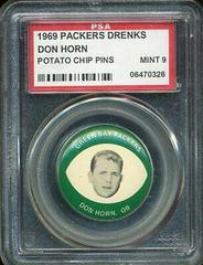 Don Horn Football Cards 1969 Drenks Potato Chip Packers Pins Prices