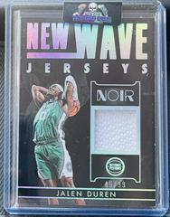 Jalen Duren #NWJ-JLD Basketball Cards 2022 Panini Noir New Wave Jerseys Prices