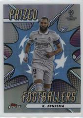 Karim Benzema Soccer Cards 2022 Topps Finest UEFA Club Competitions Prized Footballers Prices