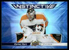 Carter Hart #IN-24 Hockey Cards 2023 Upper Deck Instinctive Prices