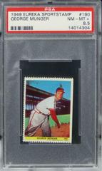 George Munger #190 Baseball Cards 1949 Eureka Sportstamps Prices