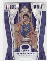 Jordan Poole [Purple] #8 Basketball Cards 2019 Panini Crown Royale Rookie Royalty Prices