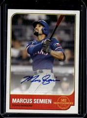 Marcus Semien [Autograph] Baseball Cards 2022 Topps 582 Montgomery Club Set 1 Prices