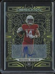 Michael Wilson [Yellow Electric Etch] #103 Football Cards 2023 Panini Obsidian Signature Prices