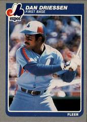 Dan Driessen #396 Baseball Cards 1985 Fleer Prices