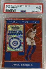 Joel Embiid [Red Wave] Basketball Cards 2019 Panini Contenders Optic Prices
