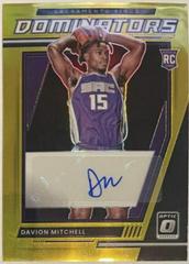 Davion Mitchell [Gold] #RD-DML Basketball Cards 2021 Panini Donruss Optic Rookie Dominators Signatures Prices
