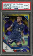 Neymar Jr [Purple & Gold Starball Refractor] Soccer Cards 2021 Topps Chrome UEFA Champions League Prices