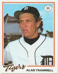 Alan Trammell Baseball Cards 1978 Burger King Tigers Prices