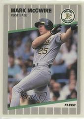 Mark McGwire Baseball Cards 1989 Fleer Glossy Prices