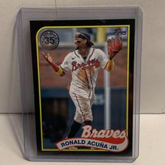 Ronald Acuna Jr. [Black] #89B-17 Baseball Cards 2024 Topps 1989 Prices