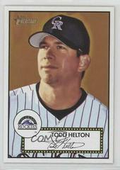Todd Helton #7 Baseball Cards 2001 Topps Heritage Prices