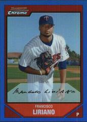 Francisco Liriano [Orange Refractor] #8 Baseball Cards 2007 Bowman Chrome Prices