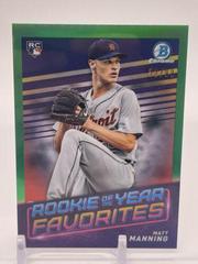 Matt Manning [Green] Baseball Cards 2022 Bowman Rookie of the Year Favorites Prices