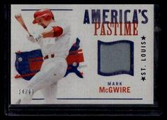 Mark McGwire [Blue] Baseball Cards 2022 Panini Chronicles America's Pastime Swatches Prices
