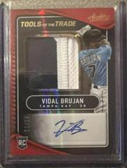 Vidal Brujan [Wood Signature] Baseball Cards 2022 Panini Absolute Prices