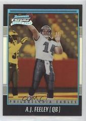 A.J. Feeley [Gold Refractor] #115 Football Cards 2001 Bowman Chrome Prices