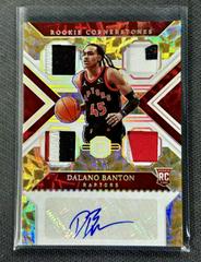 Dalano Banton [Asia Gold] #RCO-DBA Basketball Cards 2021 Panini Chronicles Rookie Cornerstones Autographs Prices